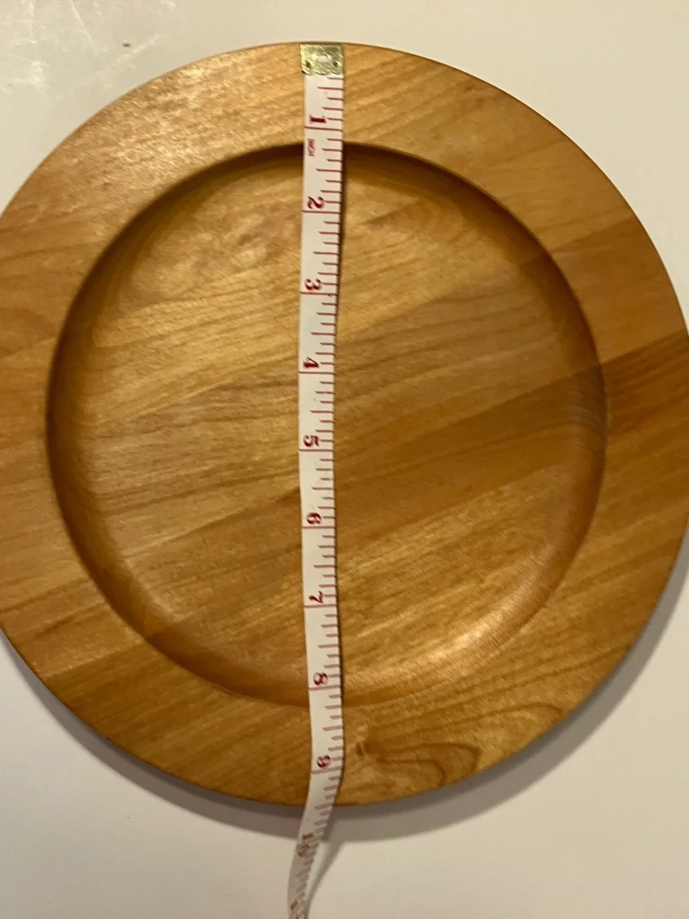 John Mcleod Vermont Bowl Company Wood Plate Charger Handcrafted Maple Birch 9.5”